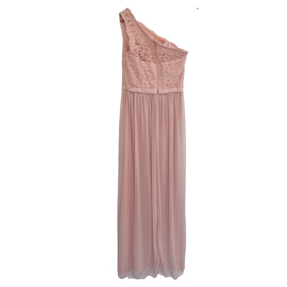 David’s Bridal one shoulder long bridesmaid dress. - Picture 2 of 5